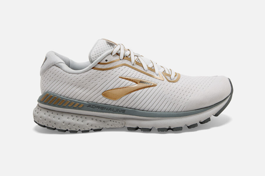 Zapatillas Running Brooks Adrenaline GTS 20 Mujer Blancas/Gris/Doradas Comprar CMEI27960
